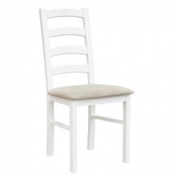 Kvalitná stolička z masívu biela 2